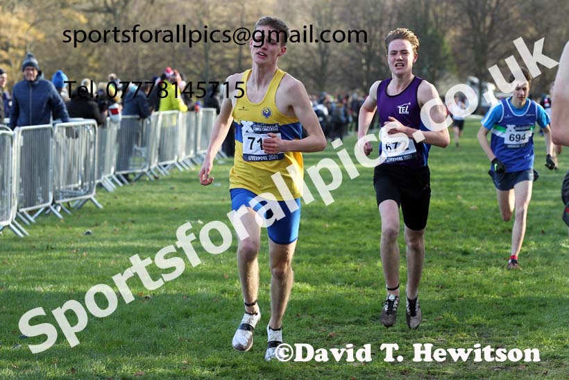 Mens under-17s, European Cross Country Championships Trials, Sefton Park, Liverpool. Photo: David T. Hewitson/Sports for All Pics
